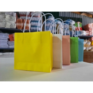 Set 100 túi giấy xoắn kraft Nhật 15x14x5cm - Quai tiện lợi, giá ưu đãi 270k 9 Set 100 túi giấy xoắn kraft Nhật 15x14x5cm - Quai tiện lợi, giá ưu đãi 270k 9