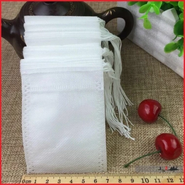 Set 100 túi lọc trà, cà phê, thảo dược dây rút không dệt - Tiện lợi, chỉ 22.000đ