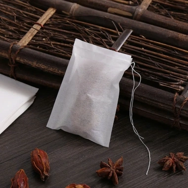 SET 100 túi lọc trà giấy trắng có dây rút - kích thước đầy đủ, giá chỉ 24.900 VND