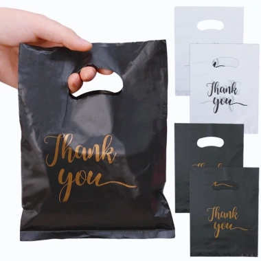 Set 100 Túi Nhựa Đựng Kẹo In Chữ Thank You Sinh Nhật Lễ Tạ Ơn 96.800 VND