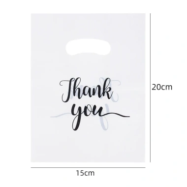 Set 100 Túi Nhựa Đựng Kẹo In Chữ Thank You Sinh Nhật Lễ Tạ Ơn 96.800 VND