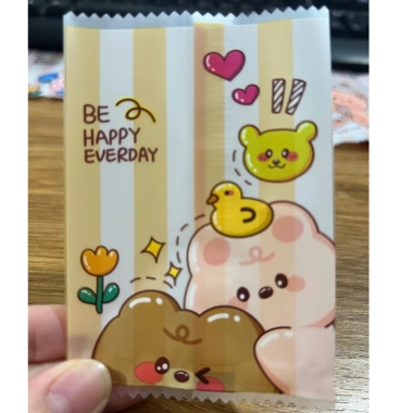 Set 100 túi nilon gấu dâu - Bao bì bánh kẹo, trà hoa, siêu bền, giảm còn 17.500đ