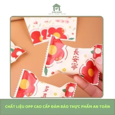 Set 100 túi Opp hàn miệng 7x10cm đựng bánh kẹo, phụ kiện nhỏ họa tiết hoạt hình dễ thương, giá chỉ 30.710₫ 3