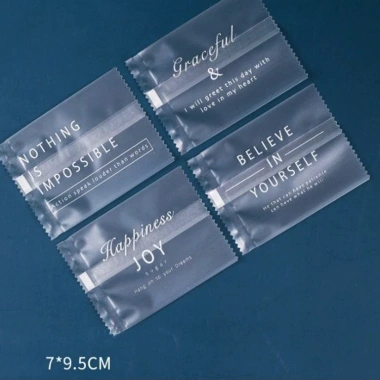 Set 100 Túi Trắng Mờ Tiếng Anh Đựng Bánh Quy, Trà Hoa – Giá Nhà Máy 17.880 VNĐ 9
