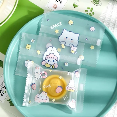 Set 100 vỏ túi bánh 5.5x8.5cm Đựng Cookie, Bông Tuyết B5 - Giá chỉ 35.000 VND 5