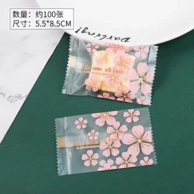 Set 100 vỏ túi bánh 5.5x8.5cm Đựng Cookie, Bông Tuyết B5 - Giá chỉ 35.000 VND 10