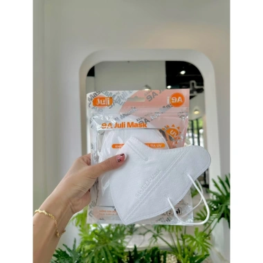 Set 100c Khẩu Trang 9A JULI 5 lớp kháng khuẩn, che kín gò má - Giá chỉ 11.999₫