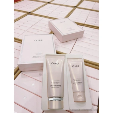 Set 100ml+200ml Sữa rửa mặt OHUI Miracle Foam Dưỡng ẩm, làm sạch nhẹ, giá 142.000₫