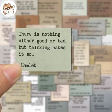 Set 10/20/50 sticker chống nước quote tiếng Anh dán bàn ghế laptop CN339 giá 25.000