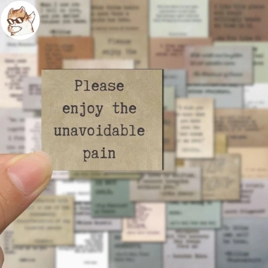 Set 10/20/50 sticker chống nước quote tiếng Anh dán bàn ghế laptop CN339 giá 25.000