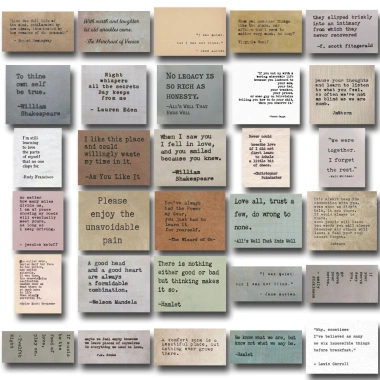 Set 10/20/50 sticker chống nước quote tiếng Anh dán bàn ghế laptop CN339 giá 25.000