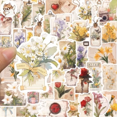Set 10/20/50 Sticker Chống Nước Tem Hoa - Màu Sắc Dán Laptop CN470 Giá 25.000đ