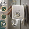 SET 10C Móc inox dán tường siêu dính TDG - xoay 180 độ đa năng treo đồ quần áo