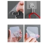 SET 10C Móc inox dán tường siêu dính TDG - xoay 180 độ đa năng treo đồ quần áo 6