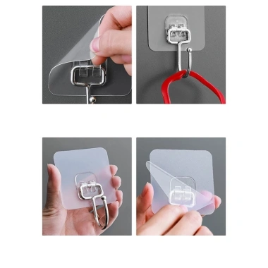 SET 10C Móc inox dán tường siêu dính TDG - xoay 180 độ đa năng treo đồ quần áo 6