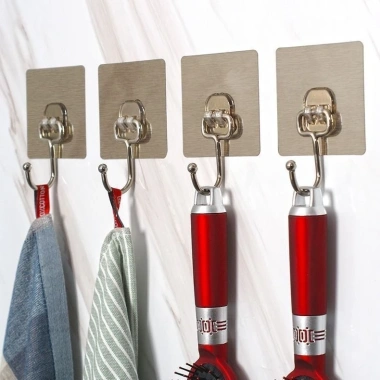 SET 10C Móc inox dán tường siêu dính TDG - xoay 180 độ đa năng treo đồ quần áo 7