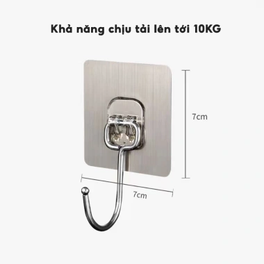 SET 10C Móc inox dán tường siêu dính TDG - xoay 180 độ đa năng treo đồ quần áo 9