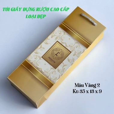 Sét 10c Túi Giấy Đựng Rượu Đẹp Sang Trọng Cao Cấp Giá chỉ 100.000 VND