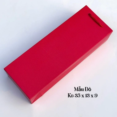 Sét 10c Túi giấy đựng rượu vang cao cấp ivory dày dặn, quai xách sang trọng - 100.000₫