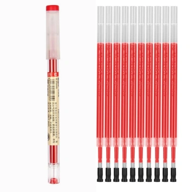 Set 11 bút mực gel ngòi 0.35mm Đen/Xanh dương/Đỏ – Giá 27.000₫, giảm từ 32.940₫