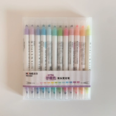 Set 12 Bút Dạ 2 Đầu Milkliner - Bộ Highlight Giá Ưu Đãi 110.000 VND