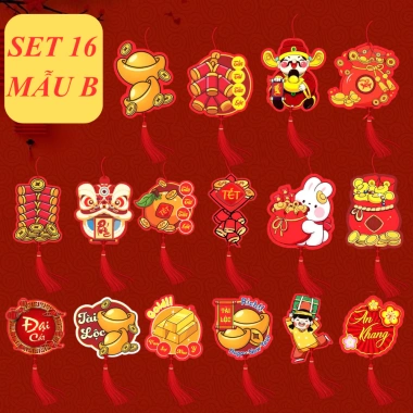 Set 12 Dây Liễn Treo Cành Đào Mai Tết 2.026 - 6×8cm Đa Sắc YD, Giá Ưu Đãi 35k 9 Set 12 Dây Liễn Treo Cành Đào Mai Tết 2.026 - 6×8cm Đa Sắc YD, Giá Ưu Đãi 35k 9