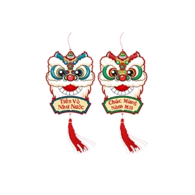 Set 12 Dây Liễng Trang Trí Tết Treo Đào Mai 2.026 6x8cm - Giá chỉ 38,120 VND