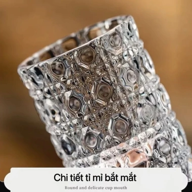 Set 12 Ly Thủy Tinh Vân Nổi 20ml ZN-06 Mini Sang Trọng - Uống Rượu Tiệc Gia Đình Nhà Hàng Giá 104.000đ