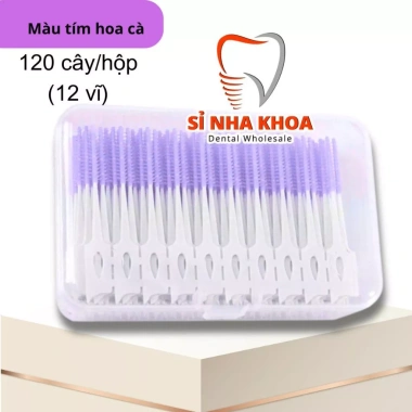 Set 120 Bàn Chải Kẽ Răng Silicon Mềm và Tăm Răng Chăm Sóc Răng Miệng 99.000₫ 8