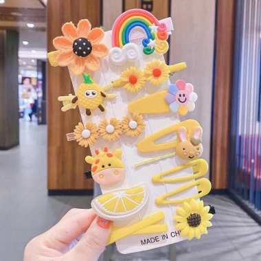 Set 14 Kẹp Tóc Bé Gái Freeship - Họa Tiết Hoạt Hình Kiểu Hàn Quốc Dễ Thương 7 Set 14 Kẹp Tóc Bé Gái Freeship - Họa Tiết Hoạt Hình Kiểu Hàn Quốc Dễ Thương 7