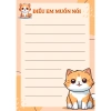 Set 15 phiếu A5 Điều Em Muốn Nói – Nhiều mẫu viết ước mơ, mục tiêu, lời muốn nói, Giá 19.000 VND 2
