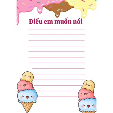 Set 15 phiếu A5 Điều Em Muốn Nói – Nhiều mẫu viết ước mơ, mục tiêu, lời muốn nói, Giá 19.000 VND 7