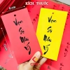 Sét 150 thẻ thư pháp hình thoi trang trí Tết - Combo thiệp đỏ hình thoi cây đào mai, chỉ 18.000đ 7