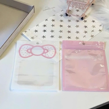 Set 15/50 Túi Zip Nơ Xinh Đáng Yêu - Đựng Card, Phụ Kiện Đa Năng, Giá 30.000₫