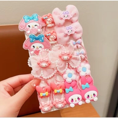 Sét 18 chùm hoạt hình cột tóc dễ thương - Giá giảm 42.000 VND, phụ kiện thời trang