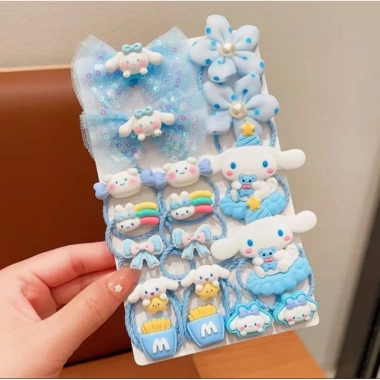 Sét 18 chùm hoạt hình cột tóc dễ thương - Giá giảm 42.000 VND, phụ kiện thời trang