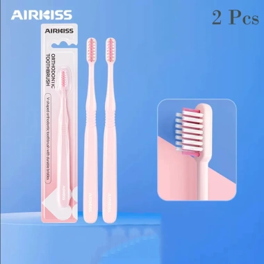 Set 2 Bàn chải chỉnh nha AIRKISS - Lông mềm, an toàn cho niềng răng, chỉ 66.000đ 9