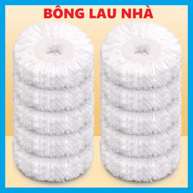 Sét 2 Bông Lau Nhà Chổi Xoay 360 độ - Bông Lau Cao Cấp, Giá 50.000 VND giảm từ 65.000