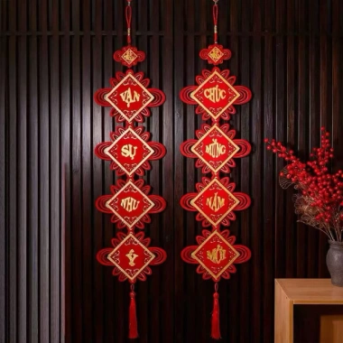 Set 2 Câu Đối Đỏ Trang Trí Tết 2.026 - Khánh Tết, Chúc Mừng Năm Mới, Giá 89.000đ