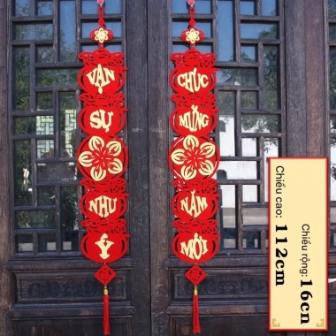 Set 2 Câu Đối Trang Trí Tết 2.026 May Mắn - Dây Treo Tường, Giá 159.000 VND