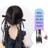 Set 2 Chiếc Tóc Giả Nơ Xoắn Mix và Ruy Băng 35cm Phong Cách Hàn Quốc Cho Bé Gái 2