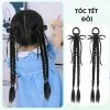 Set 2 Chiếc Tóc Giả Nơ Xoắn Mix và Ruy Băng 35cm Phong Cách Hàn Quốc Cho Bé Gái 3