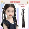 Set 2 Chiếc Tóc Giả Nơ Xoắn Mix và Ruy Băng 35cm Phong Cách Hàn Quốc Cho Bé Gái 5