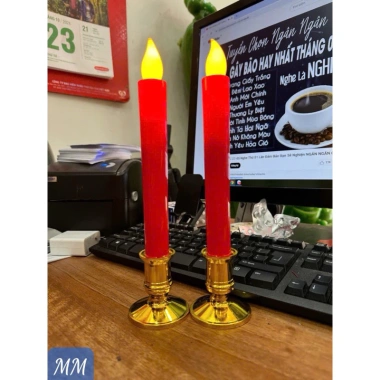 Set 2 đèn cầy nế pin - Nhỏ gọn, tiện lợi, trang trí phòng thờ, chỉ 59.000₫ 10 Set 2 đèn cầy nế pin - Nhỏ gọn, tiện lợi, trang trí phòng thờ, chỉ 59.000₫ 10