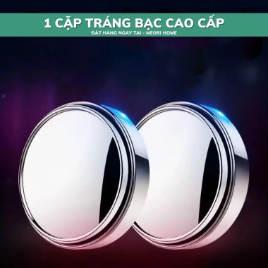 Set 2 gương cầu lồi Meorihome kính hậu ô tô xoay 360 tráng bạc xóa điểm mù - 49.000₫