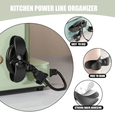 Set 2 Kẹp Cố Định Dây Sạc Điện Thoại - Quấn Gọn Dễ Thao Tác, Tiện Dụng, Giá 18.000