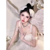 Sét 2 Kẹp Tóc Lông Vũ Đính Ngọc Trai - Thời Trang Cosplay, Giá Ưu Đãi 40.500đ 5