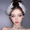 Sét 2 Kẹp Tóc Lông Vũ Đính Ngọc Trai - Thời Trang Cosplay, Giá Ưu Đãi 40.500đ 8