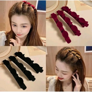 Sét 2 kẹp tóc mái vải nhung hottrend - Đệm mềm, giữ chắc, chỉ 25.000₫ giá gốc 32.250₫