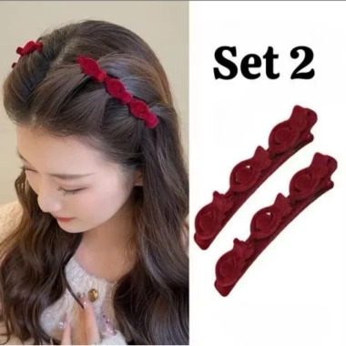Sét 2 kẹp tóc mái vải nhung hottrend - Đệm mềm, giữ chắc, chỉ 25.000₫ giá gốc 32.250₫